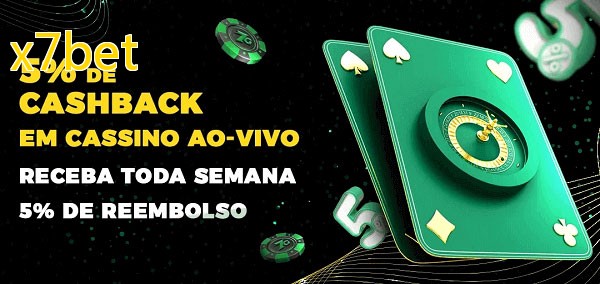 Promoções do cassino ao Vivo x7bet